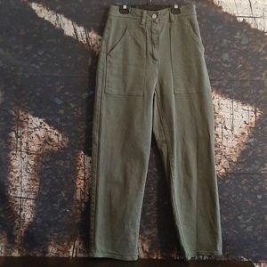 WILFRED Army Green Cropped Jeans